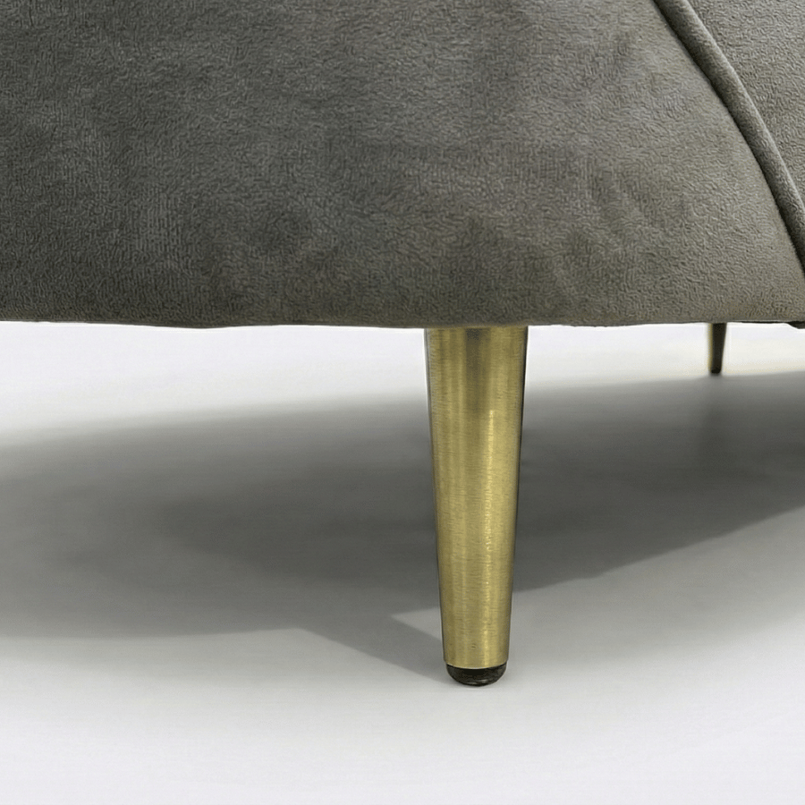 Seashell Solid Wood Upholstered Sofa - Soft Curves, Sculpted Comfort by Induscraft