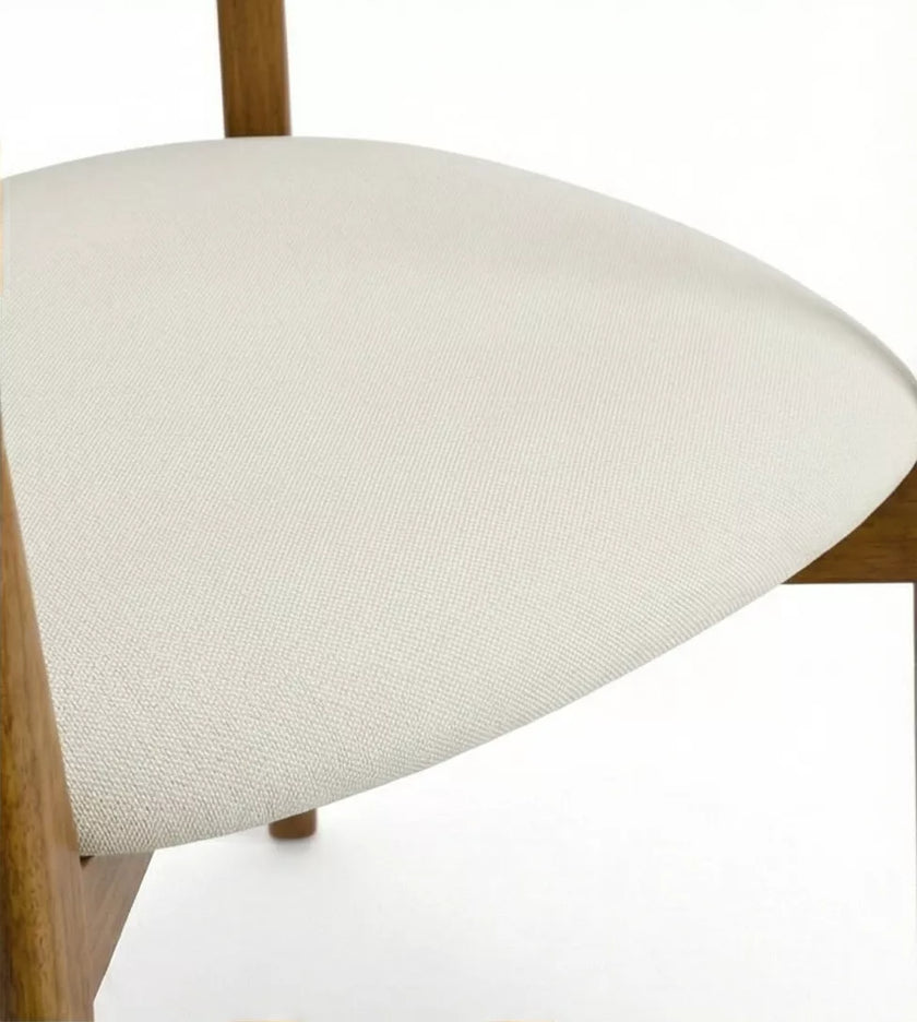 Snowcone Solid Wood Curved Armchair