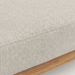 Solid Wood 2-Seater Sofa with Upholstered Cushions