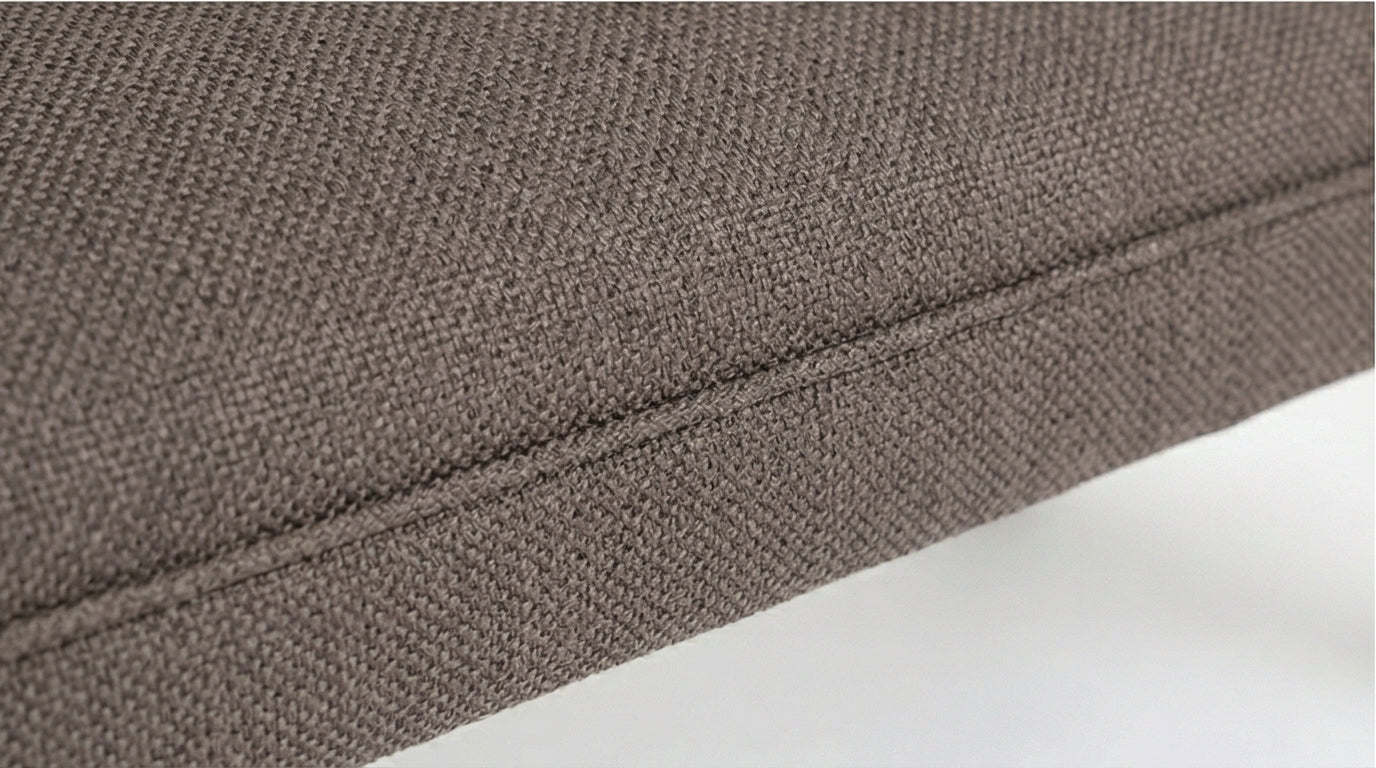 Classic Upholstered Wooden Bench Sofa with Rolled Arms