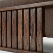 Solid Wood 3-Seater Sofa with Tufted Back Modern Box Frame Fabric Sofa