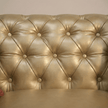 Aurumite Solid Wood Upholstered Sofa - Tufted Back Luxury with Classic Chesterfield Character by Induscraft