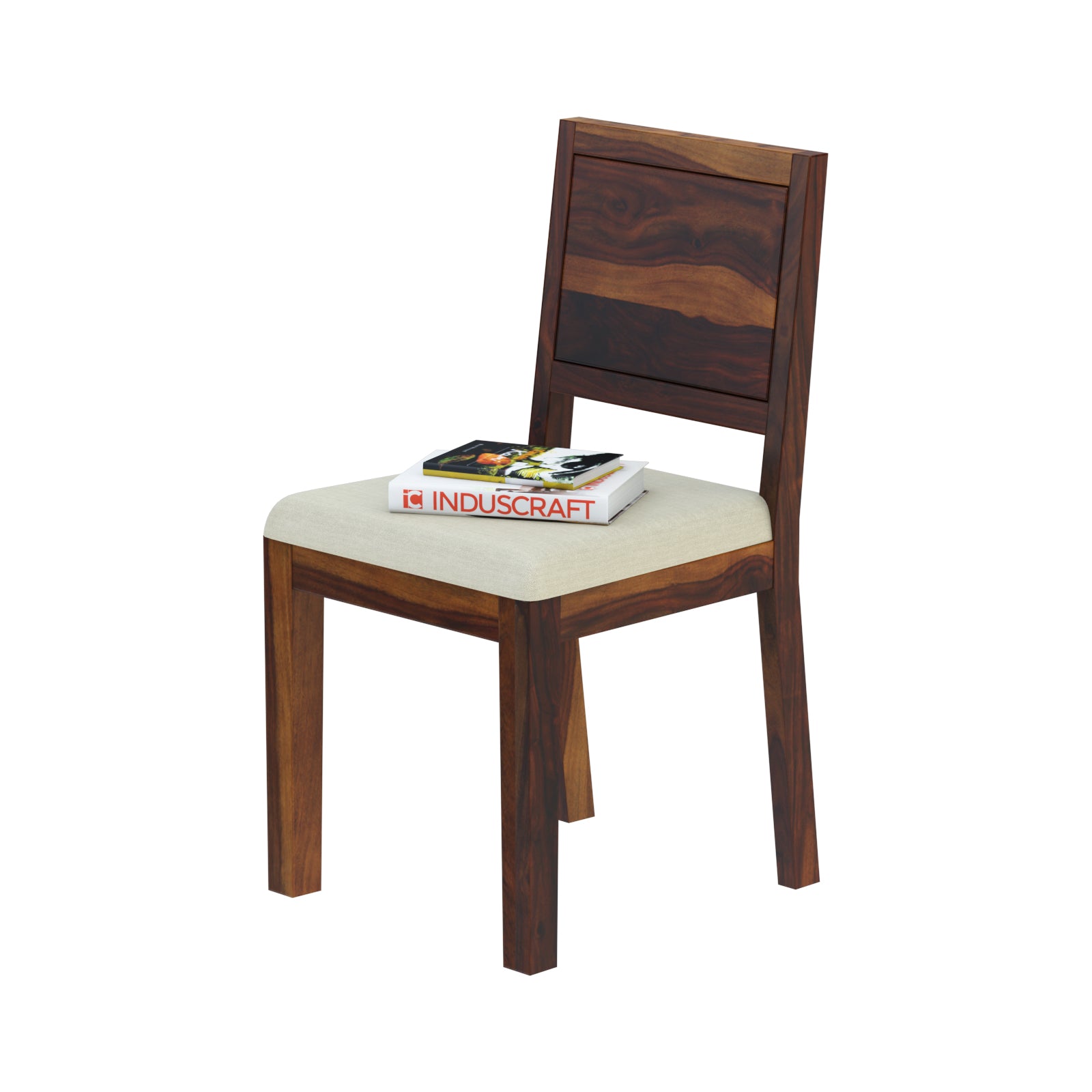 Antilla Square Sheesham Wood Modern 4 Seater Dining Set - Induscraft