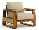 Brahmika Solid Wood Lounge Sofa Chair