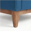 Solid Wood Modern Lounge Chair with Upholstered Fabric Seat