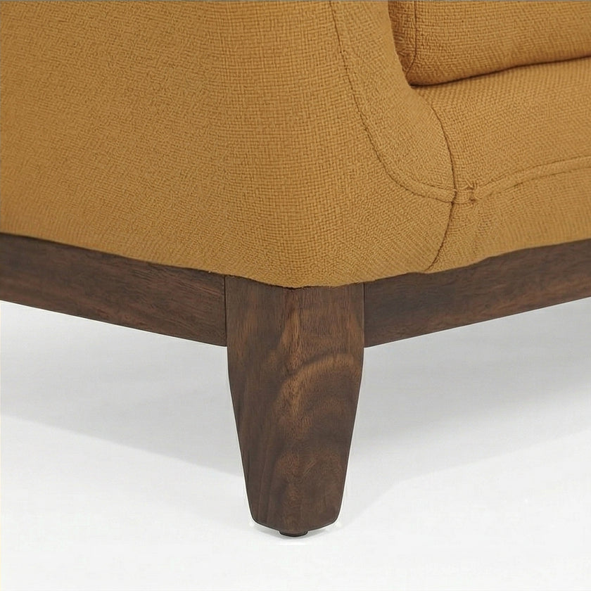 Modern Upholstered 2-Seater Sofa with Solid Wood Base & Patterned Cushions