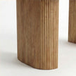 Acacia Wood Oval Dining Set Option 1
