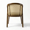 Trader Solid Wood Cane Accent Chair