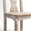 Mathilide Solid Wood Rustic Dining Set with Hand-Carved Chairs & Bench