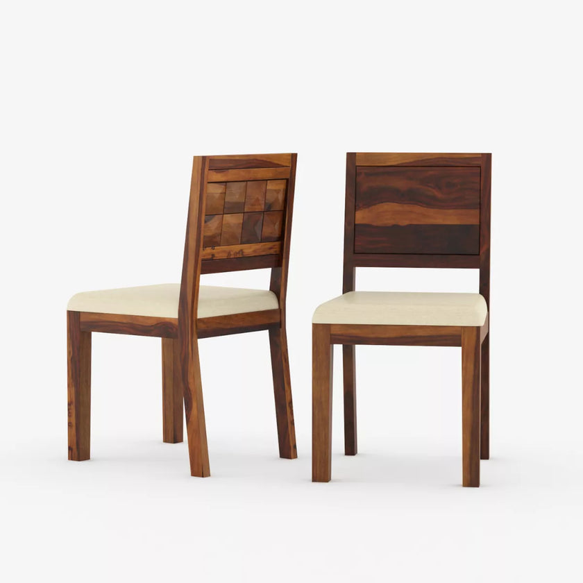 Antilia Contemporary Sheesham Wood 6 Seater Rectangular Dining Set - Induscraft