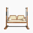 Arden Handcrafted Wooden Swing with Cane Backrest - Induscraft