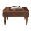 Ashley Rectangular Sheesham Carved Wood Coffee Table with Drawer and Shelf - Induscraft