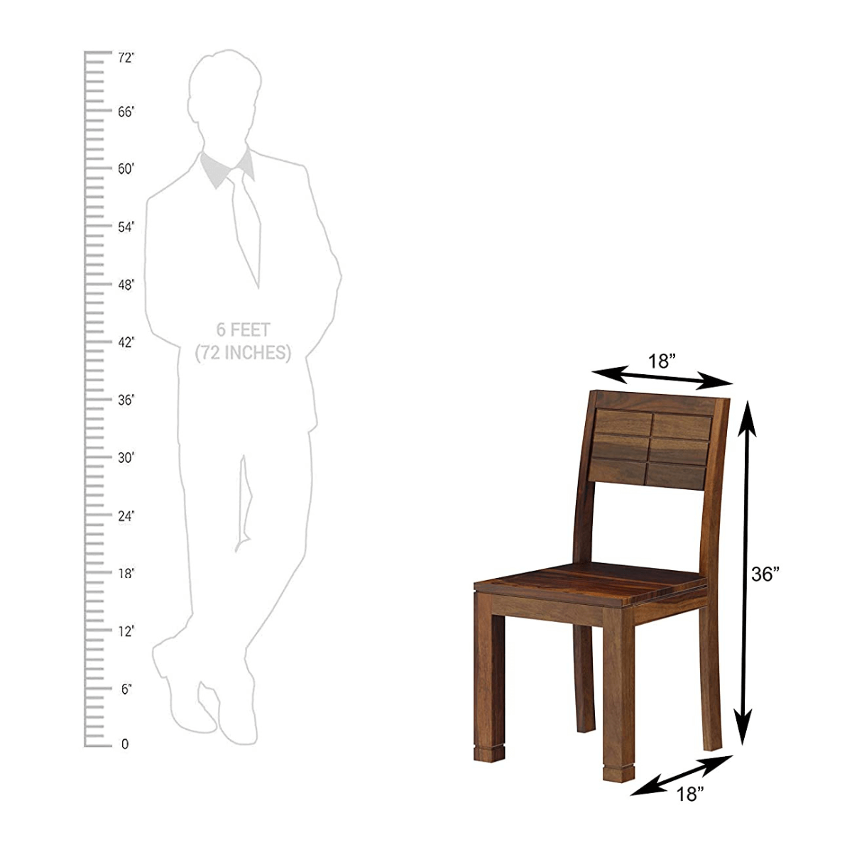 Gangam Modern Sheesham Wood 6 Seater Dining Set with Bench