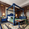 Asteroid Sheesham 4 Piece Canopy Bed Set with Bedside Tables and Bench