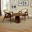Cane Back Accent Chair and Round Pedestal Table – Available as a Set or Single Piece - Induscraft