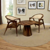 Cane Back Accent Chair and Round Pedestal Table – Available as a Set or Single Piece - Induscraft