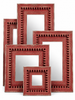 Dvitya Handcrafted Wooden Mirror Frame in Distressed Finish