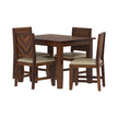 Cintee Sheesham Modern 4 Person Dining Set in a white background