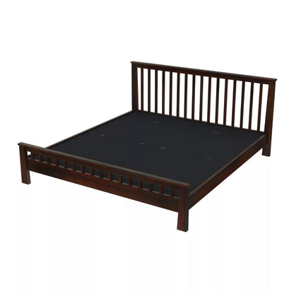Dema Sheesham Wood Traditional Slatted Headboard Bed
