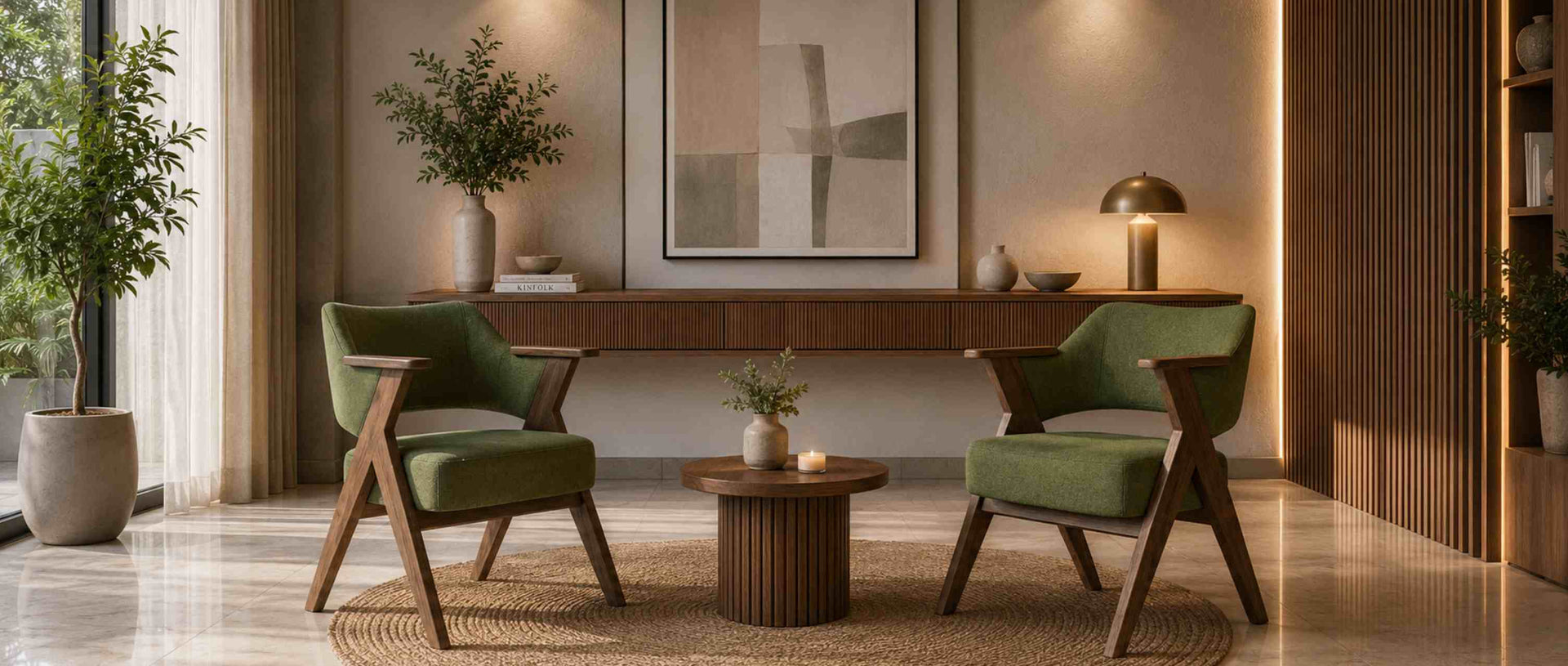 Demetrius Solid Wood Accent Chair