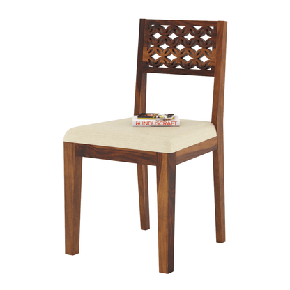 Disa Sheesham Modern Hand-Carved 4 Seater Dining Set