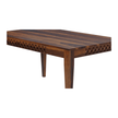 Disa Sheesham Modern Hand-Carved Dining Table Set for 4 - Induscraft