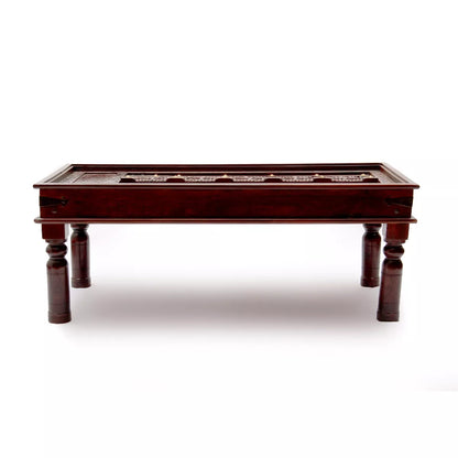 Door Panel Inspired Sheesham Wood Rajasthani Traditional Center Table