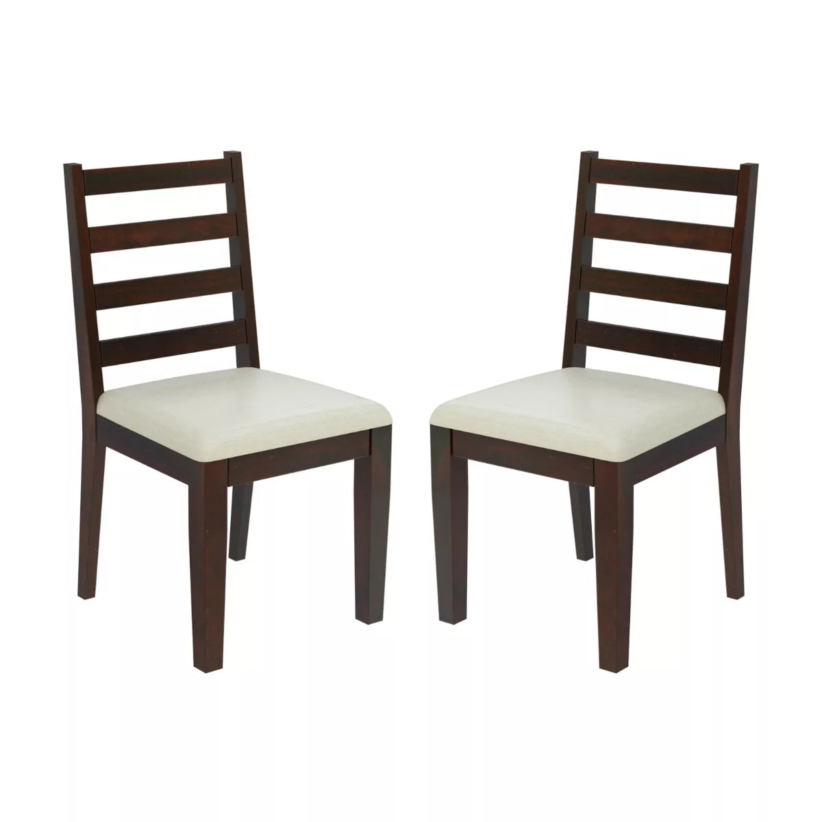Easter Sheesham Wood Contemporary Upholstered Seat Dining Chair (Set of 2)