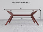 Hendrick Solid Wood Contemporary 6 Person Dining Table Set