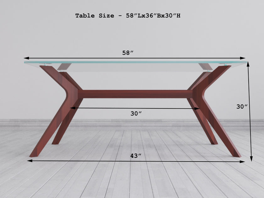 Hendrick Solid Wood Contemporary 6 Person Dining Table Set