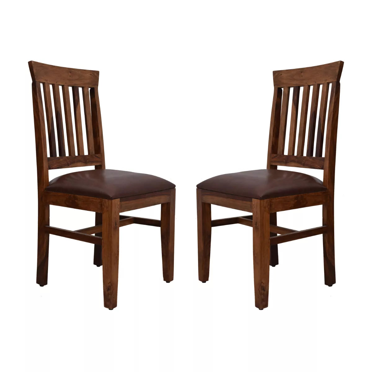 Familia Sheesham Wood Traditional Upholstered Dining Chair (Set of 2)