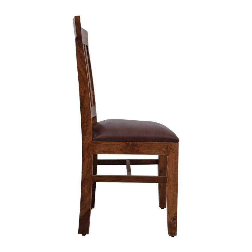 Familia Sheesham Wood Traditional Upholstered Dining Chair (Set of 2)