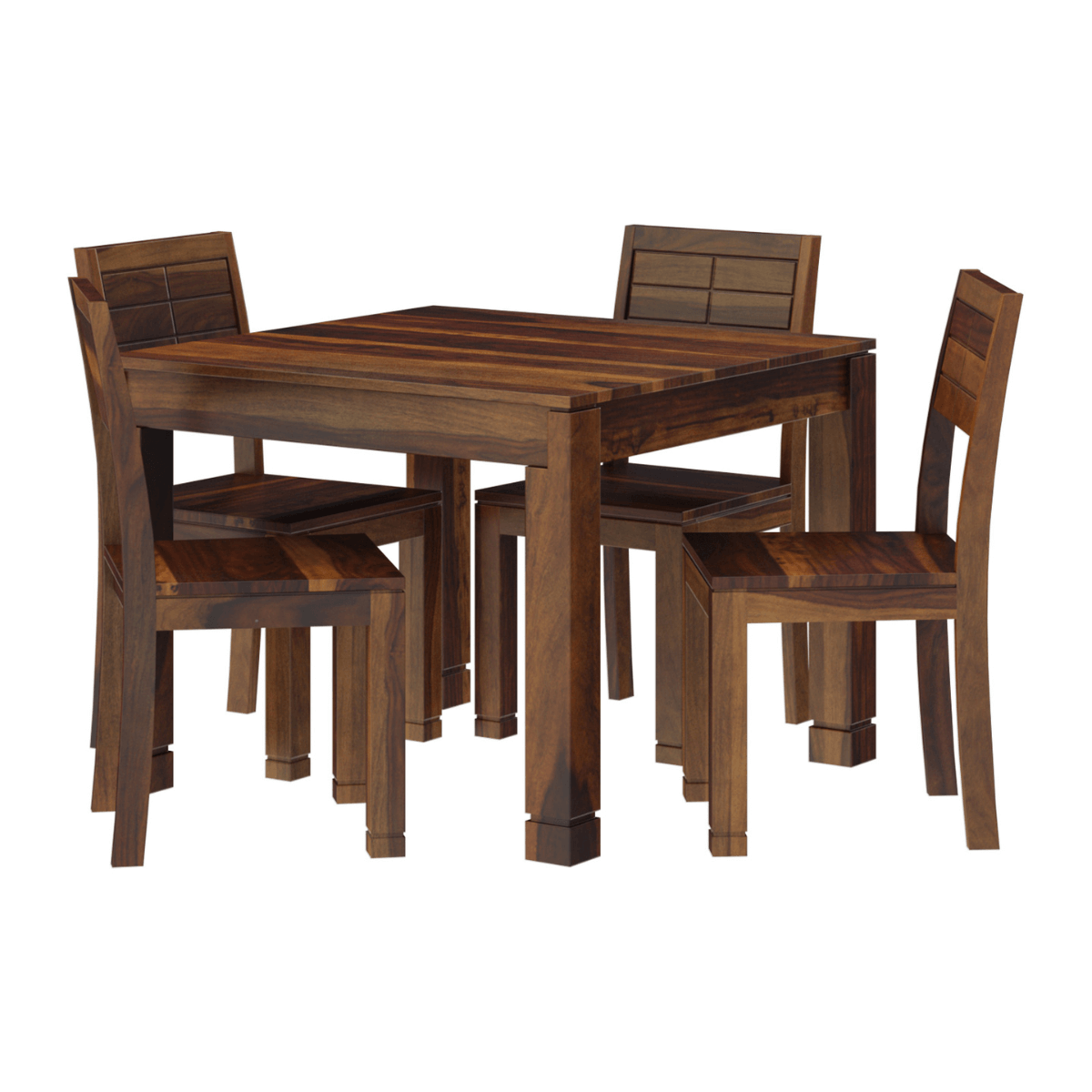 Gangam Modern Sheesham Wood 6 Seater Dining Set with Bench