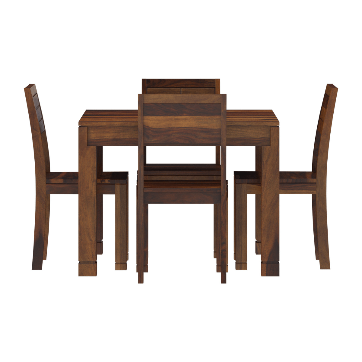 Gangam Modern Sheesham Wood 6 Seater Dining Set with Bench