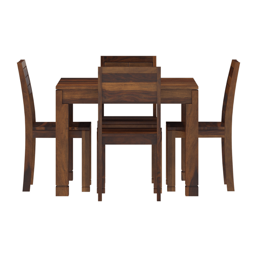Gangam Modern Sheesham Wood 6 Seater Dining Set with Bench - Induscraft