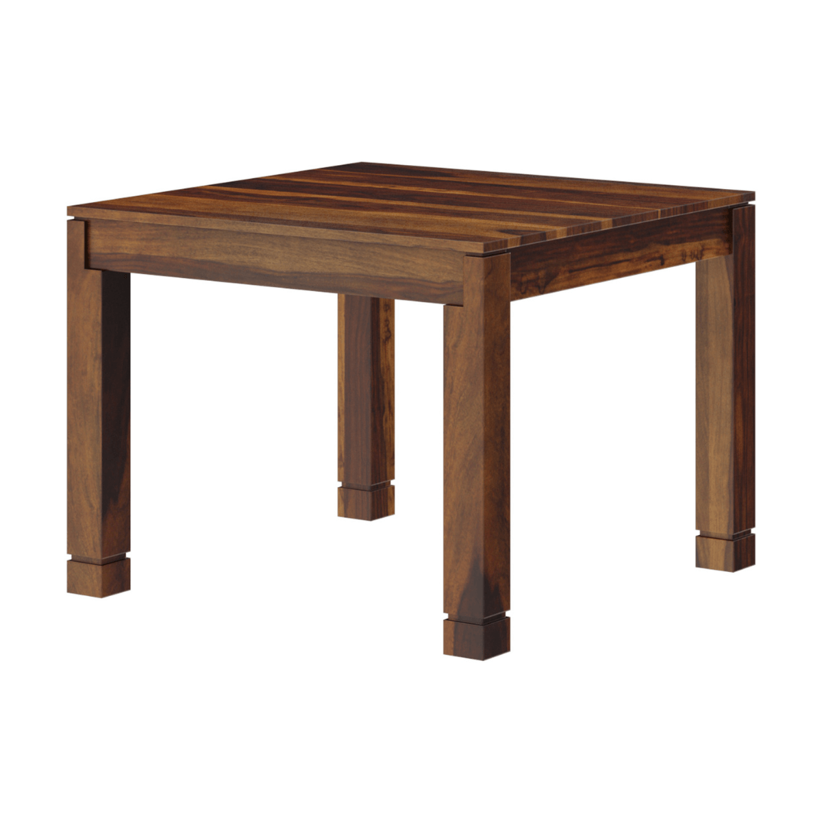 Gangam Sheesham Wood Thick Leg 6 Seater Rectangular Dining Table