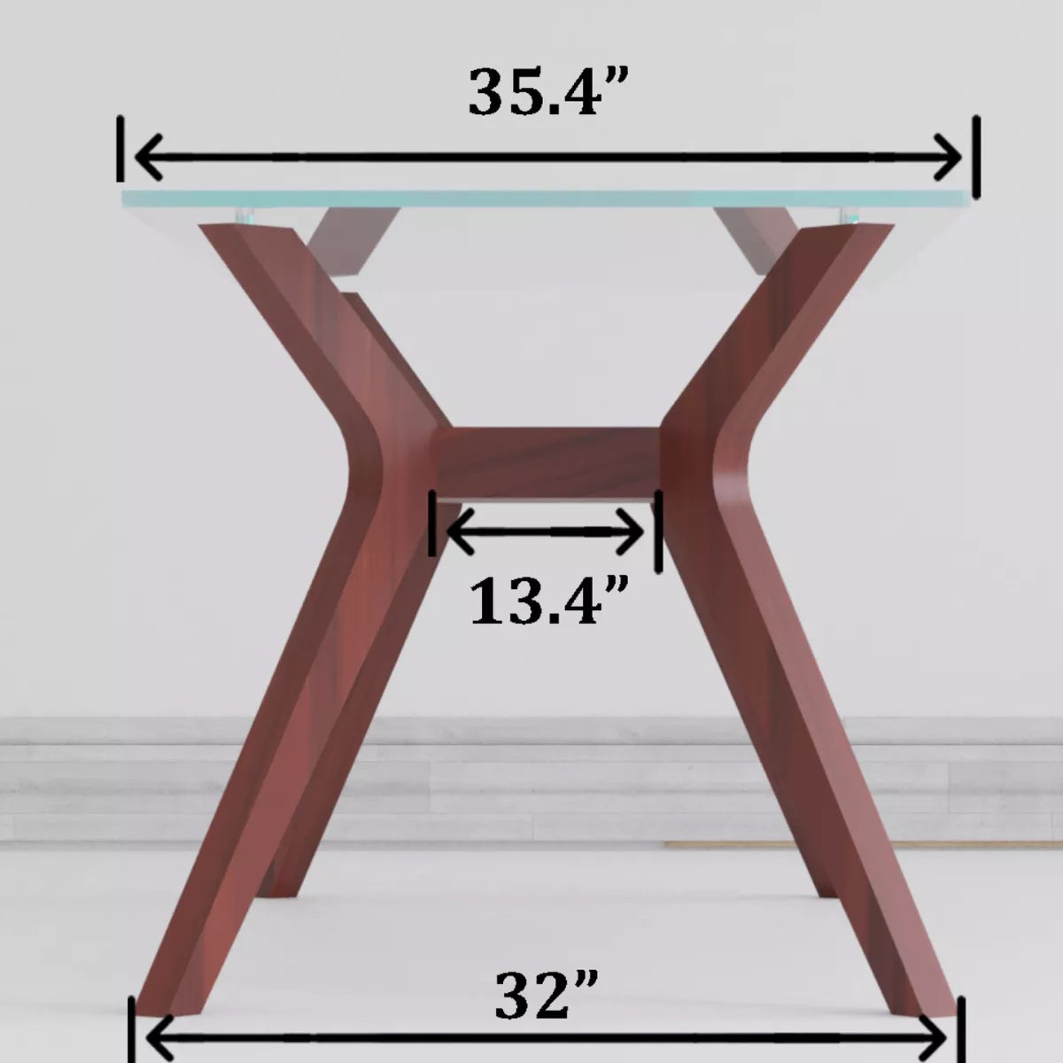 Hendrick Solid Wood Contemporary 6 Person Dining Table Set - Induscraft