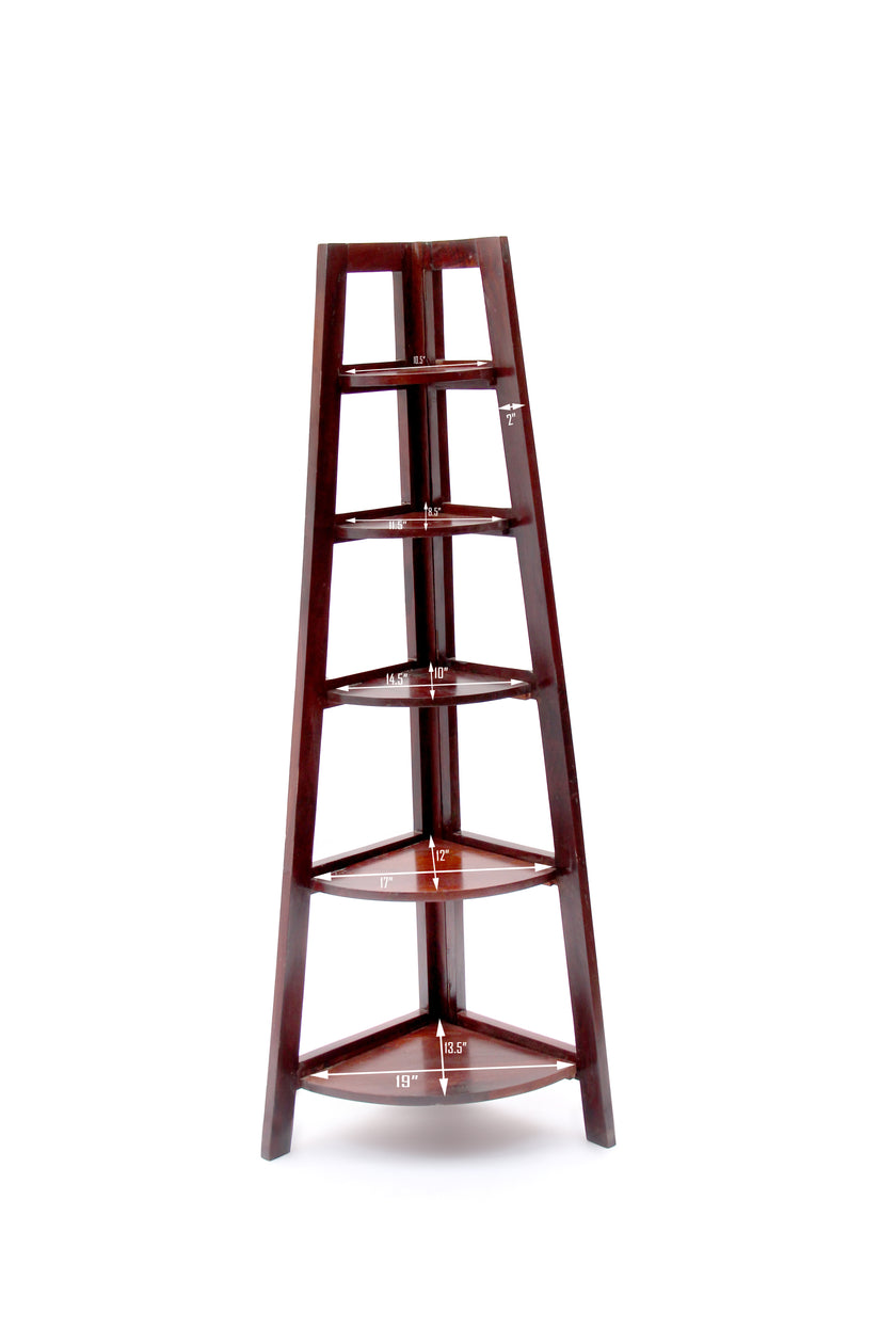 Corner Shelf by Induscraft of Solid Sheesham Wood - Induscraft