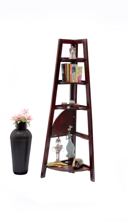 Corner Shelf by Induscraft of Solid Sheesham Wood - Induscraft