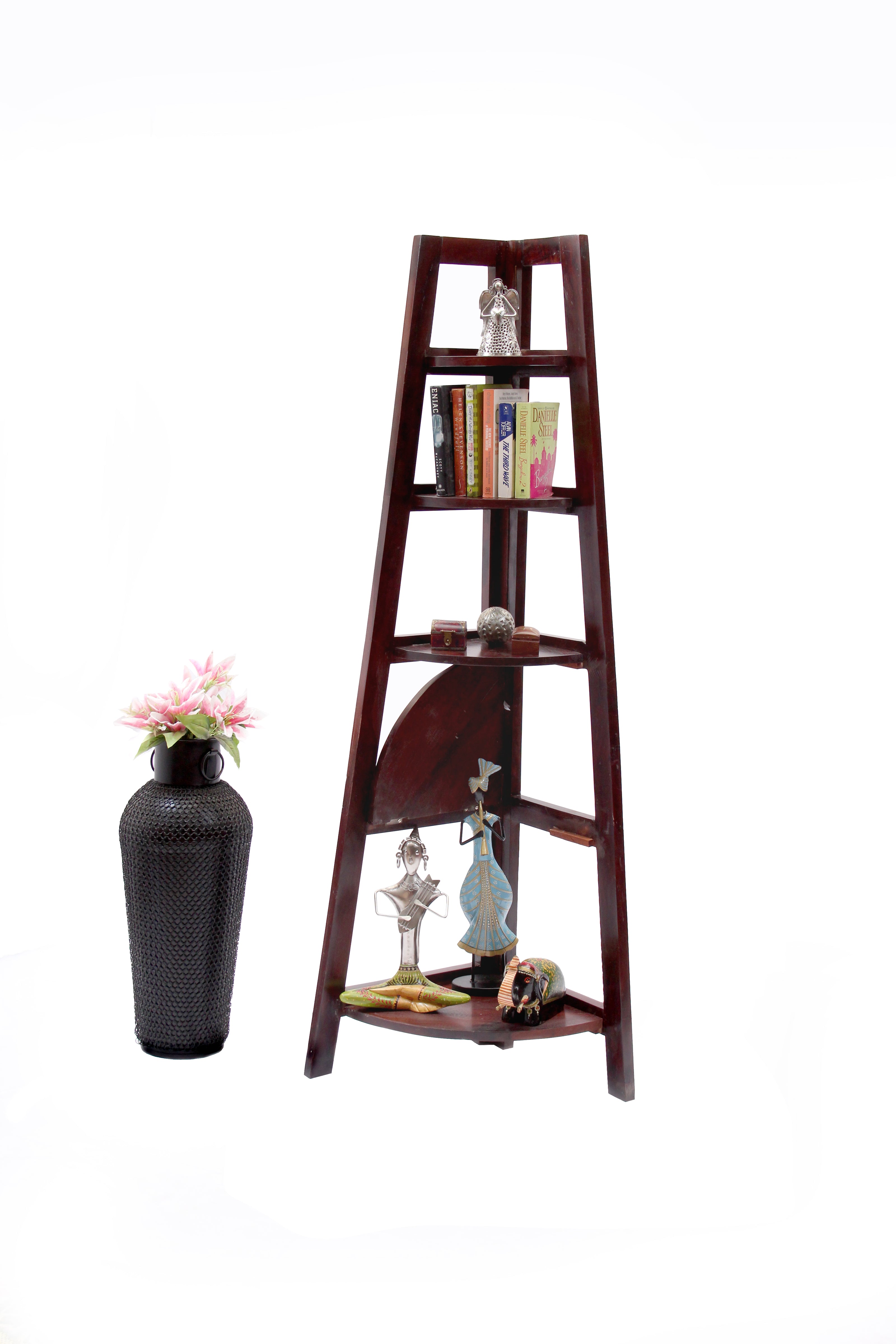 Corner Shelf by Induscraft of Solid Sheesham Wood - Induscraft