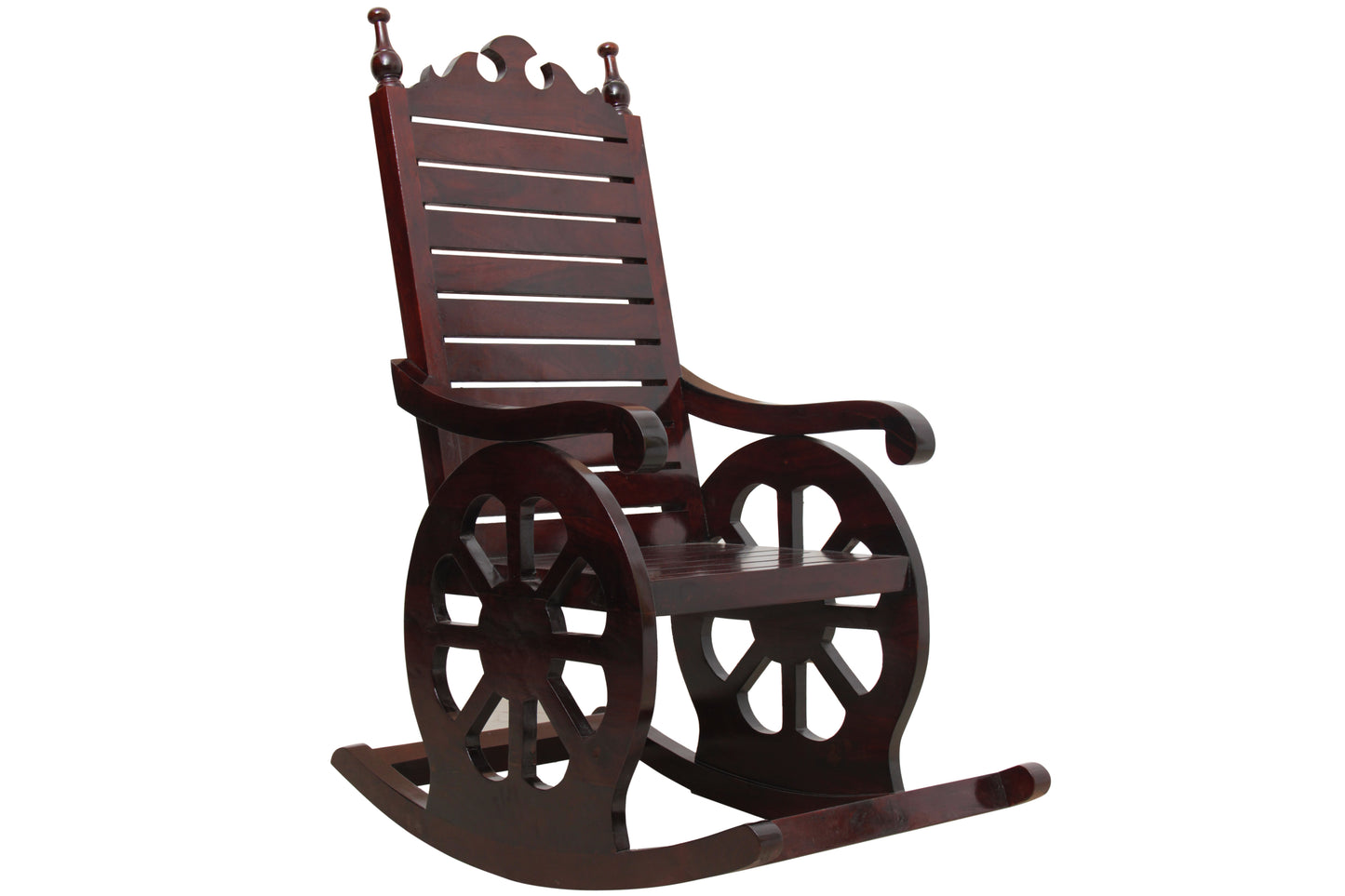 Chariot Rocking Chair by Induscraft in Solid Sheesham Wood