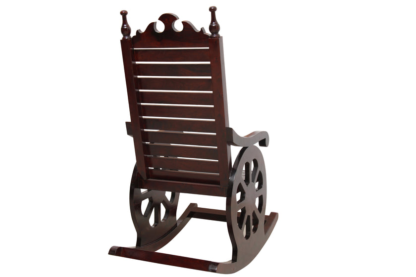 Chariot Rocking Chair by Induscraft in Solid Sheesham Wood - Induscraft