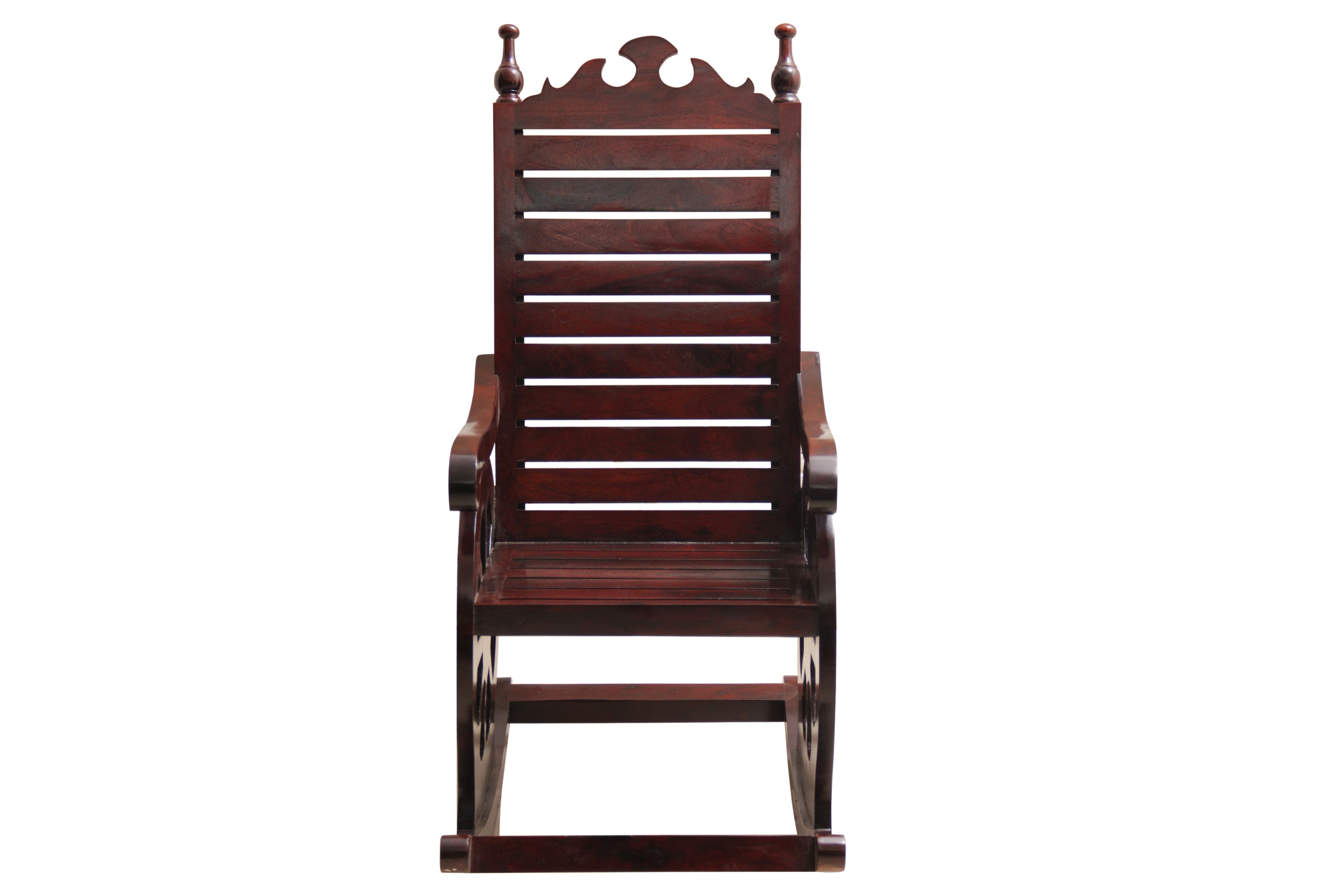 Chariot Rocking Chair by Induscraft in Solid Sheesham Wood - Induscraft