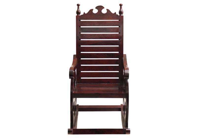 Chariot Rocking Chair by Induscraft in Solid Sheesham Wood - Induscraft
