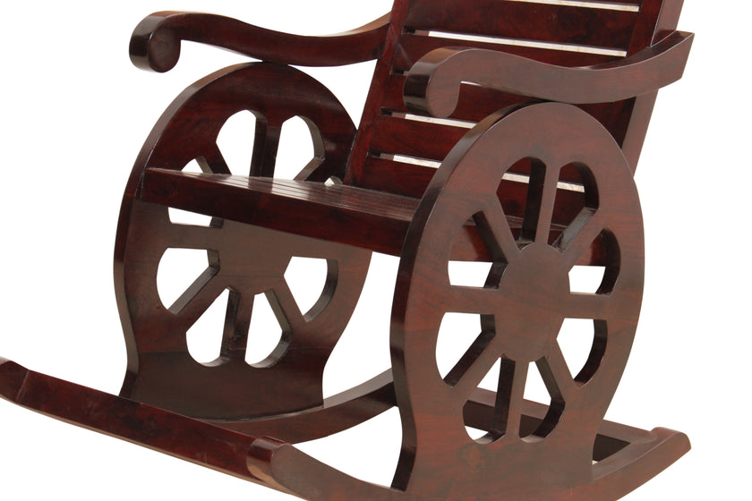Chariot Rocking Chair by Induscraft in Solid Sheesham Wood - Induscraft