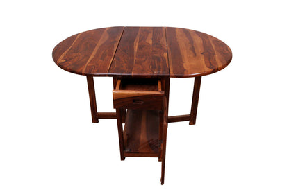 Spicy Old Dining Table by Induscraft of Solid Sheesham Wood Compactible