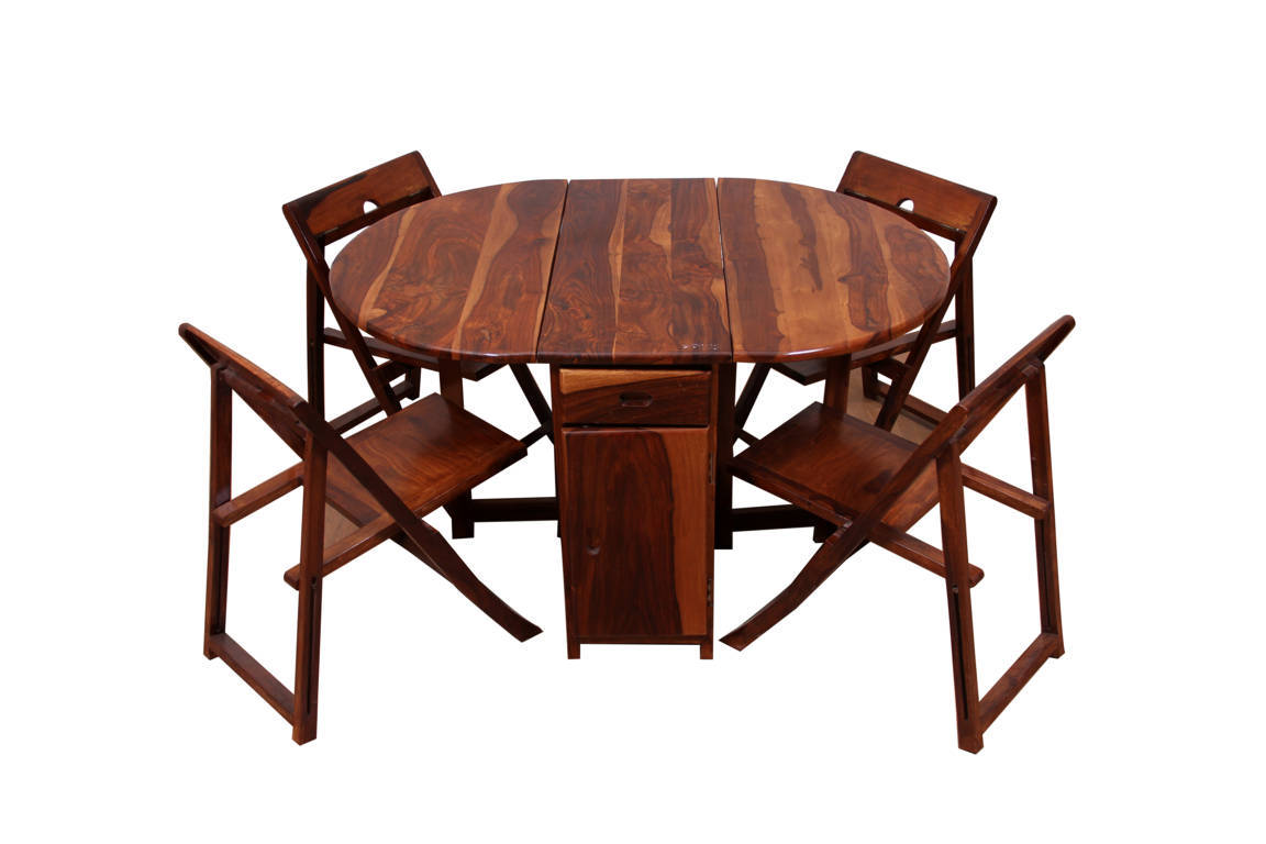 Spicy Old Dining Table by Induscraft of Solid Sheesham Wood Compactible