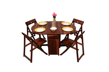 Spicy Old Dining Table by Induscraft of Solid Sheesham Wood Compactible