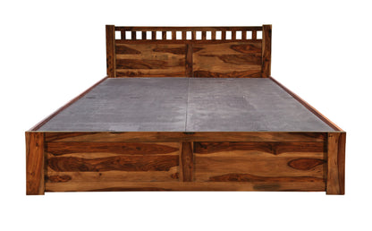 Ethina Bed by Induscraft in Solid Sheesham Wood with Box Storage (King and Queen Size)