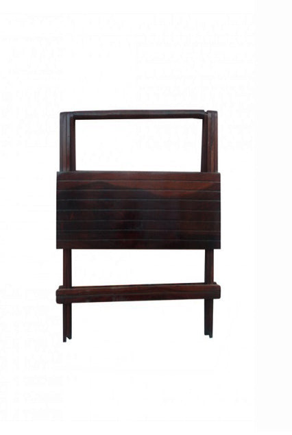 Folding Table by Induscraft of Solid Sheesham Wood with Compact and Foldable Feature - Induscraft